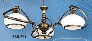 LAMPA WISZCA TRJPOMIENNA 3X60W GWINT E27, ROZPITO LAMPY 73 cm, WYSOKO 55 cm