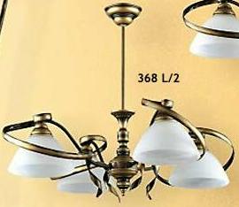 LAMPA WISZCA CZTEROPOMIENNA 4X60W GWINT E27, ROZPITO LAMPY 73 cm, WYSOKO 55 cm
