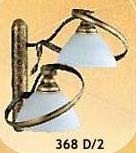 LAMPA KINKIET PODWJNY 2X60W GWINT E27, ROZPITO LAMPY 39 cm, WYSOKO 36 cm