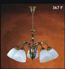LAMPA WISZCA PICIOPOMIENNA 5X60W, GWINT E27, ROZPITO LAMPY 60 cm, WYSOKO 58 cm