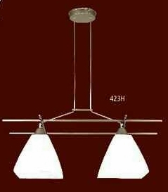 LAMPA WISZC DWUPOMIENNA 2X60W, GWINT E27, ROZPITO LAMPY 60 cm, WYSOKO 80 cm(ISTNIEJE MOLIWO SKRCENIA)