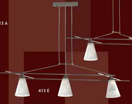 LAMPA WISZCA TRJPOMIENNA 3X40W, GWINT E14, ROZPITO LAMPY 103 cm, WYSOKO 76 cm(ISTNIEJE MOLIWO SKRCENIA)